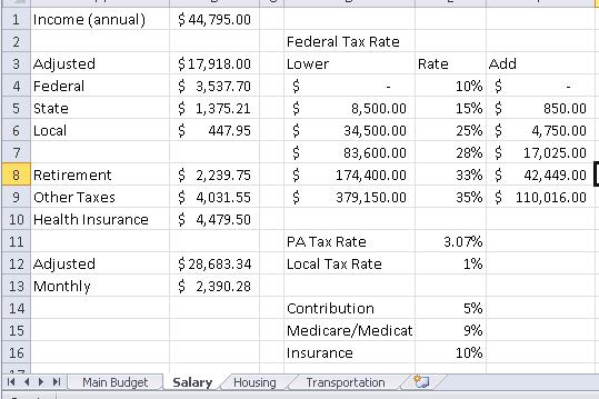 payroll tax worksheet